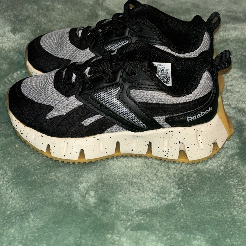 Reebok Kids Black and White Sneakers